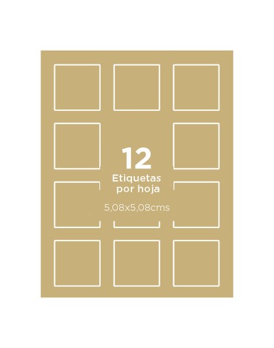 Avery® Etiquetas kraft cuadradas 22846
