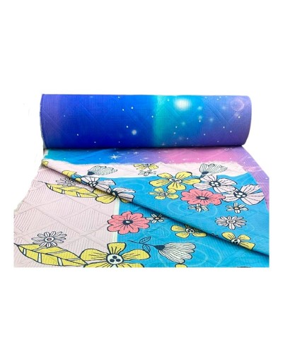 Tela acolchada doble faz estampado