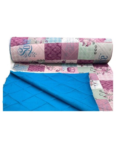 Tela acolchada doble faz estampado