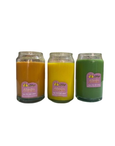 Vela aromática de cera de soya tipo Cilindro