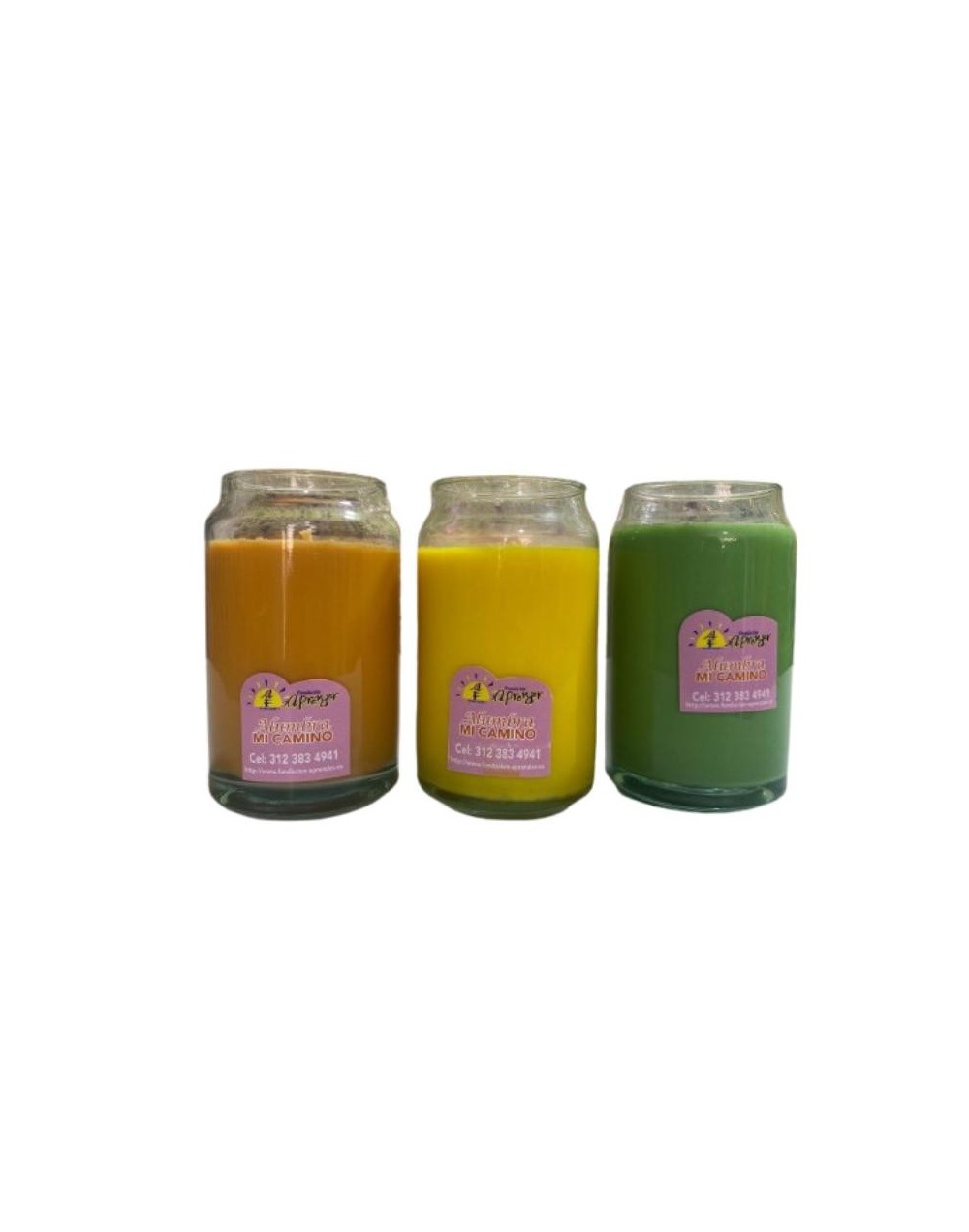 Vela aromática de cera de soya tipo Cilindro