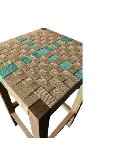 Silla de Bar Coleta Doble Verde