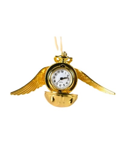 Reloj-Dije en forma de Snich Dorada
