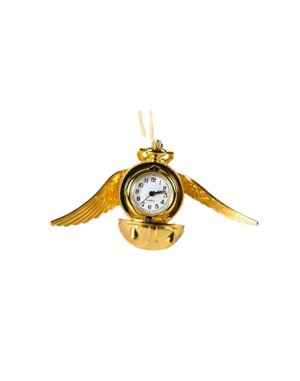 Reloj-Dije en forma de Snich Dorada