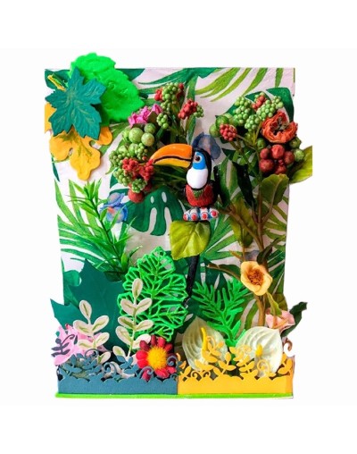 Escenas y rincones en miniatura. NATURALEZA. Elaborado a mano con materiales reciclables