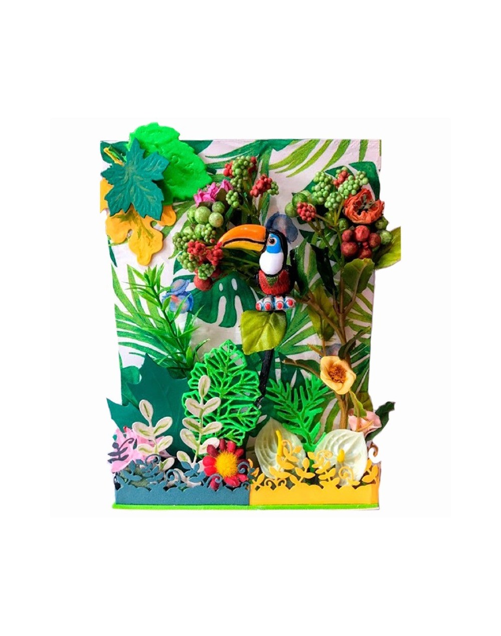 Escenas y rincones en miniatura. NATURALEZA. Elaborado a mano con materiales reciclables