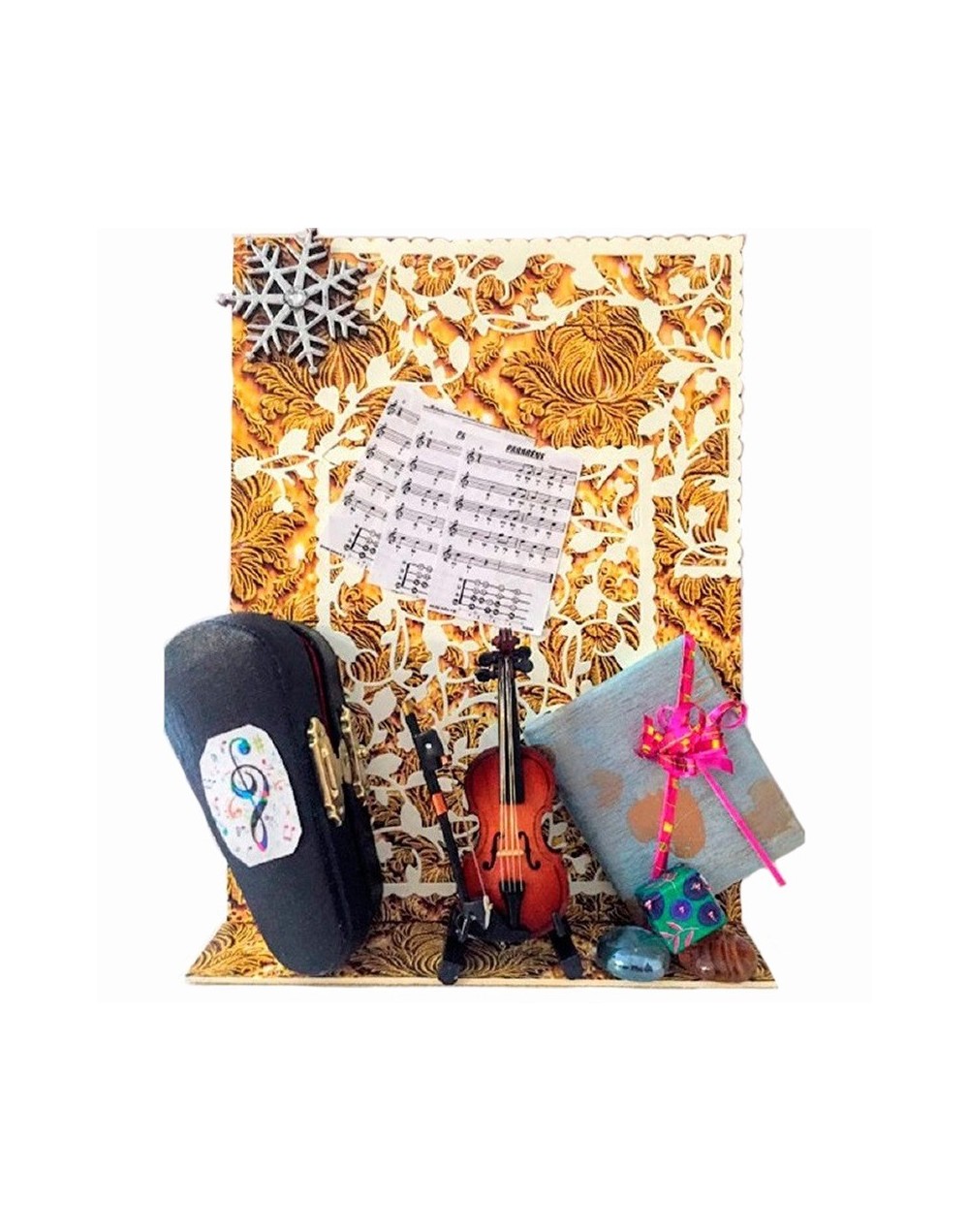 Escenas y rincones en miniatura, Mi violín, elaborado a mano