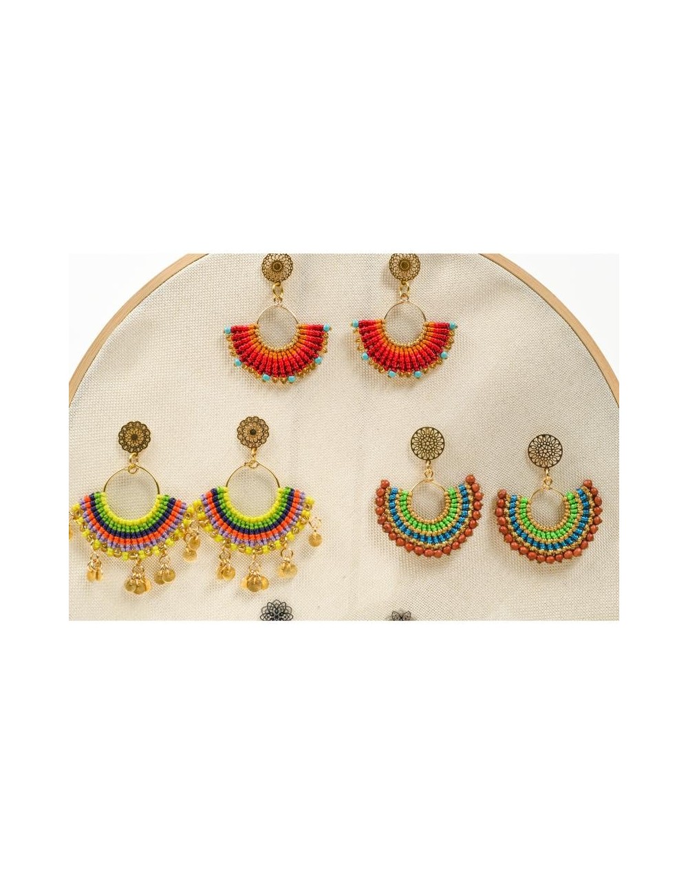 Aretes abanico