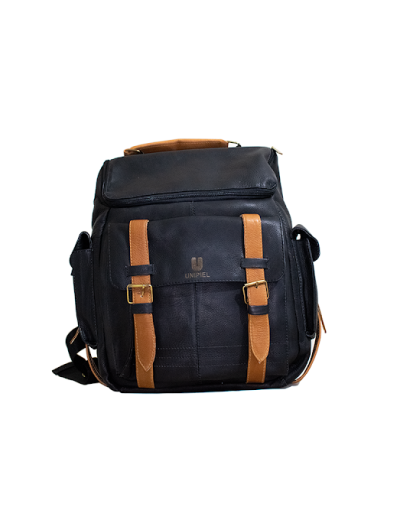 Morral en cuero vacuno