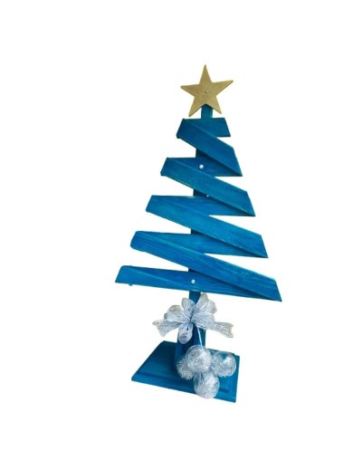 Arbol de navidad azul en MDF