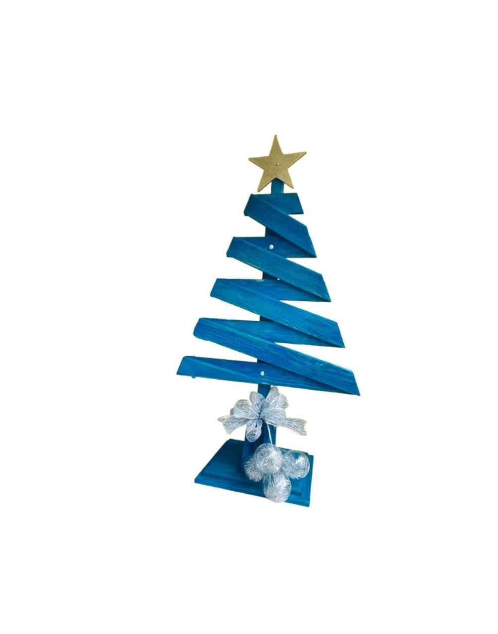 Arbol de navidad azul en MDF