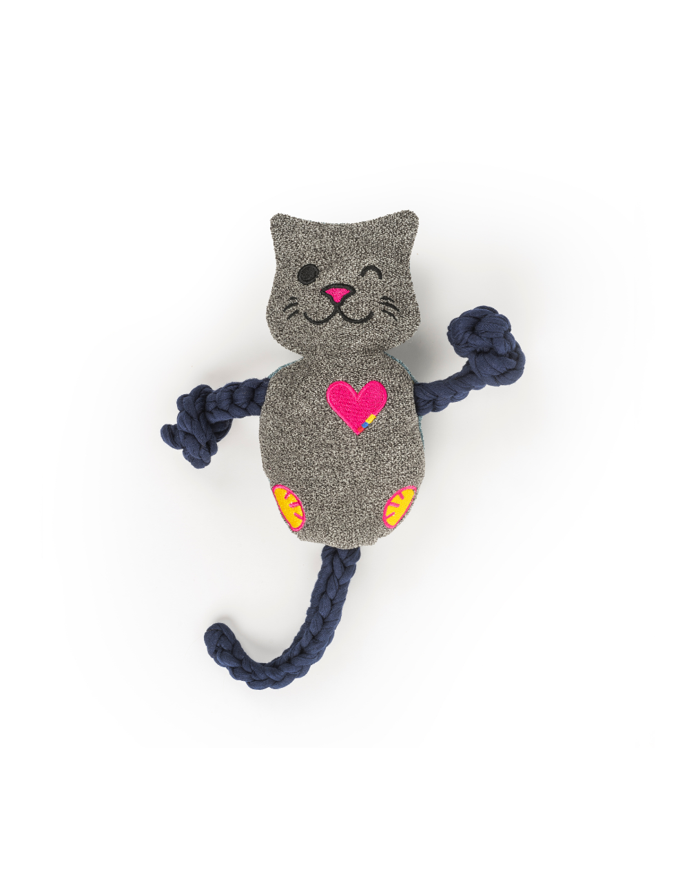 Peluche de halar con sonido, Fiufiu - gris, pequeño