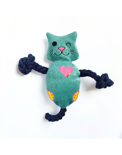 Peluche para perro con sonido, fiu-fiu, azul