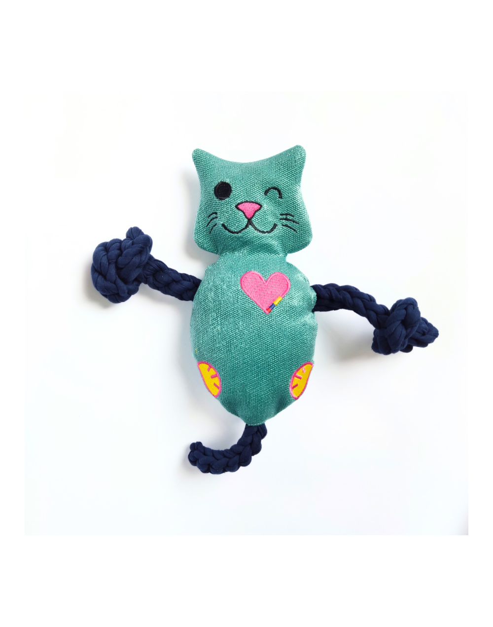 Peluche para perro con sonido, fiu-fiu, azul