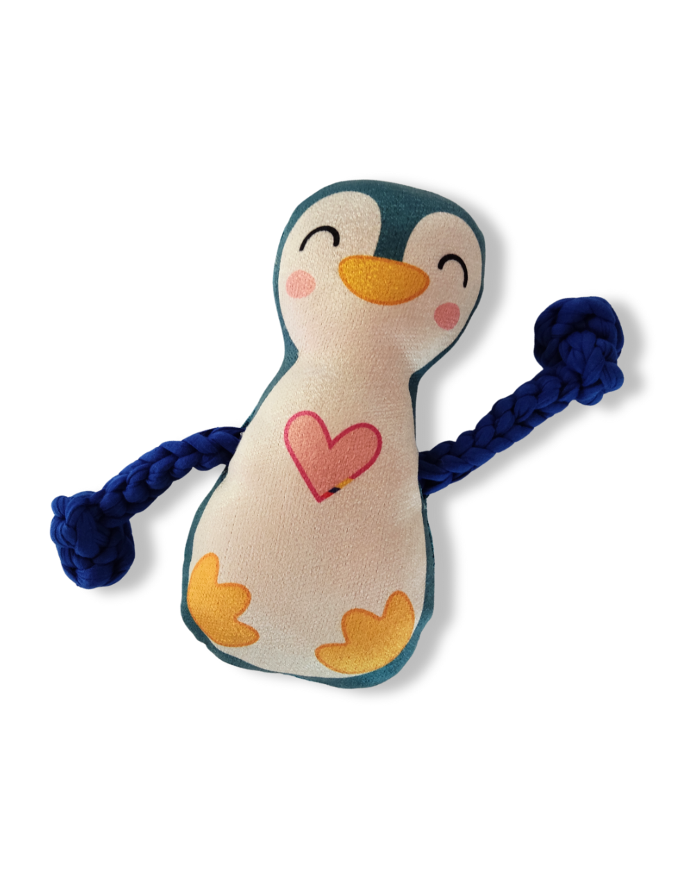 Peluche de halar con sonido, pinguino, azul, de Toysbusters