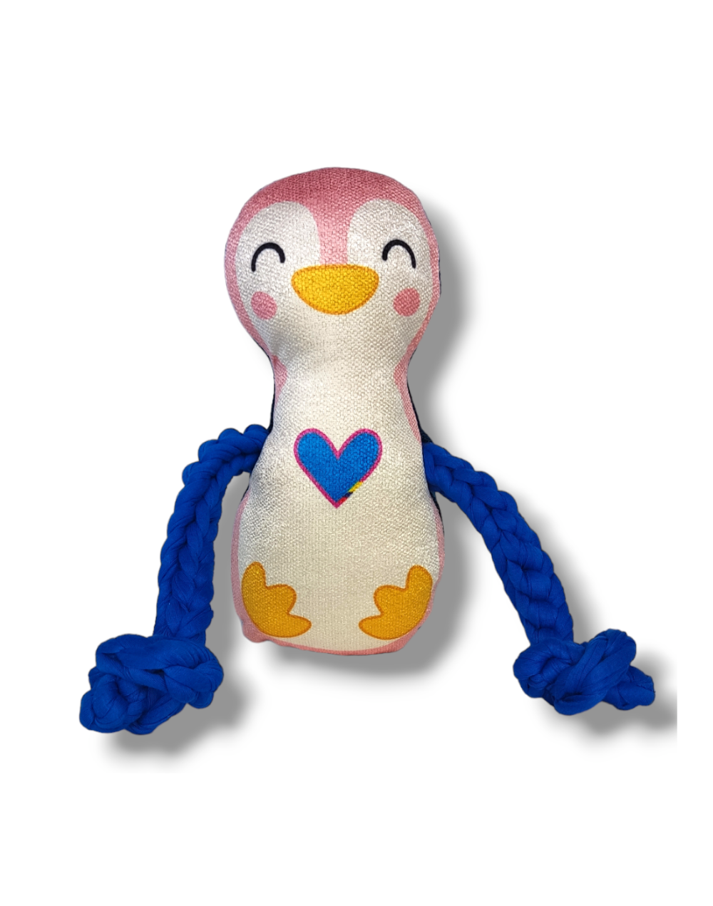 Peluche de halar con sonido, pinguino, rosado, de Toysbusters