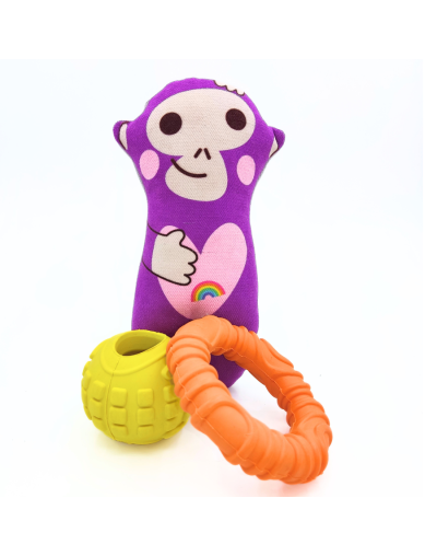 Kit de juguetes para cachorros, mono, de Toysbusters