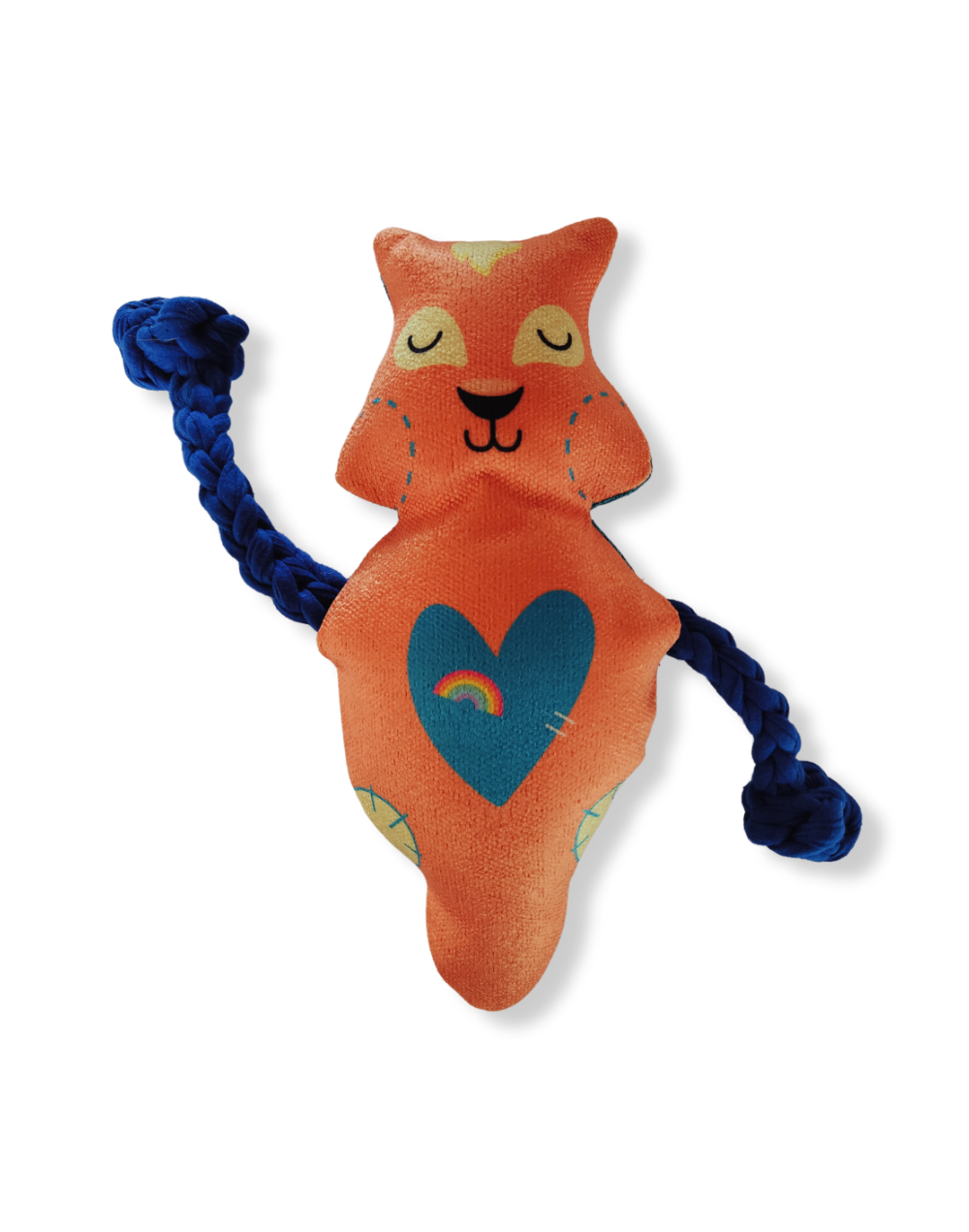 Peluche de halar con sonido, ardilla, naranja, de toysbusters