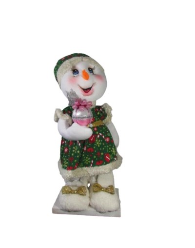 MUÑECA DE NIEVE NAVIDEÑA