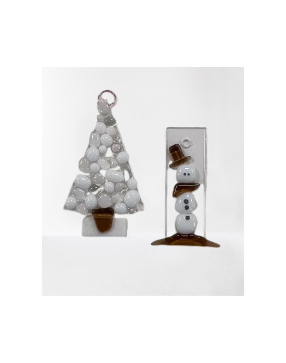 Muñeco de nieve y Arbol de Navidad