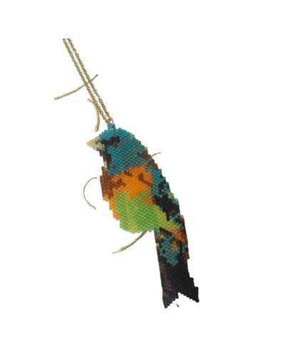 Dije pájaro tropical 