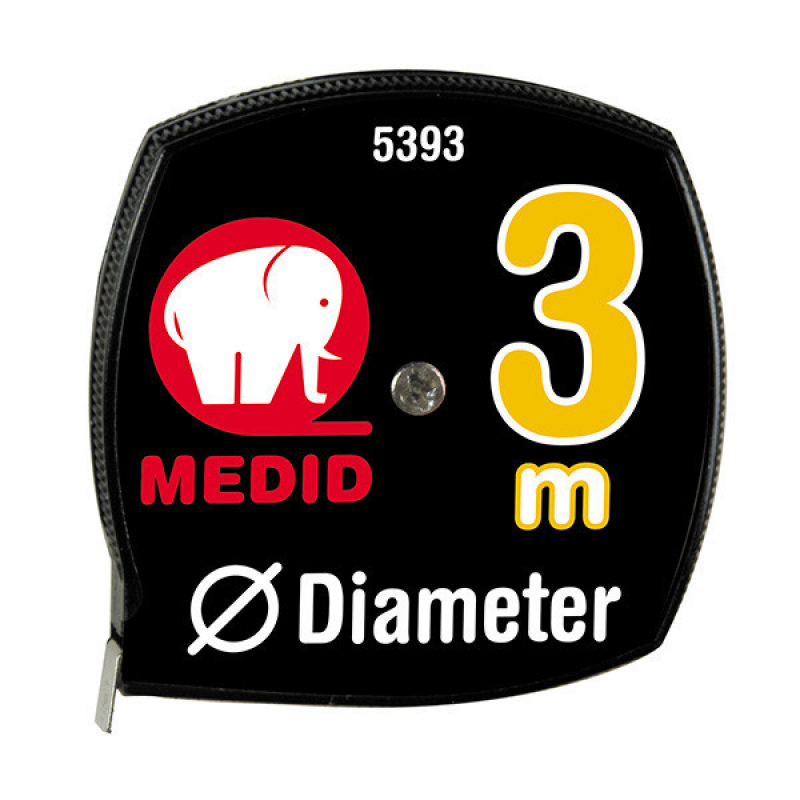 Flexómetro estuche extraplano 3mx7mm. Medidor diámetros