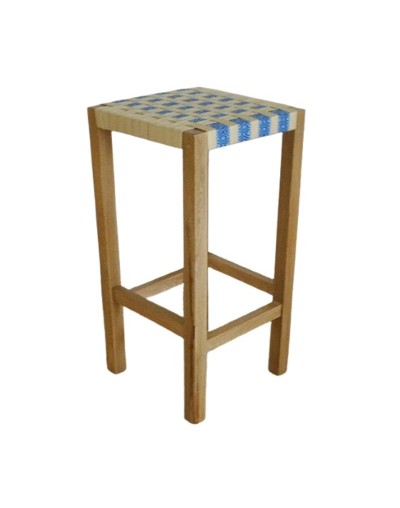 "Silla de Bar Coleta Media Azul - Muebles de Alta Calidad | Compra en Línea Ahora"