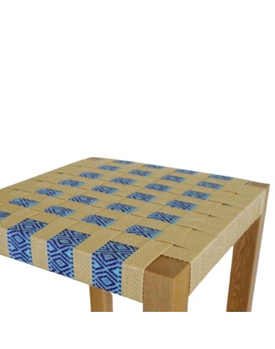 "Silla de Bar Coleta Media Azul - Muebles de Alta Calidad | Compra en Línea Ahora"