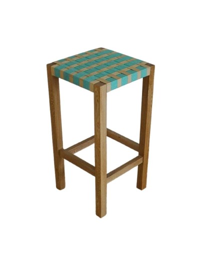 "Silla de Bar Coleta Toda Verde: Mueble Elegante para Bar