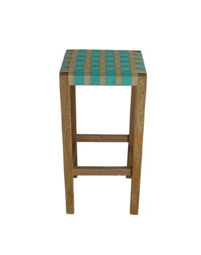 "Silla de Bar Coleta Toda Verde: Mueble Elegante para Bar