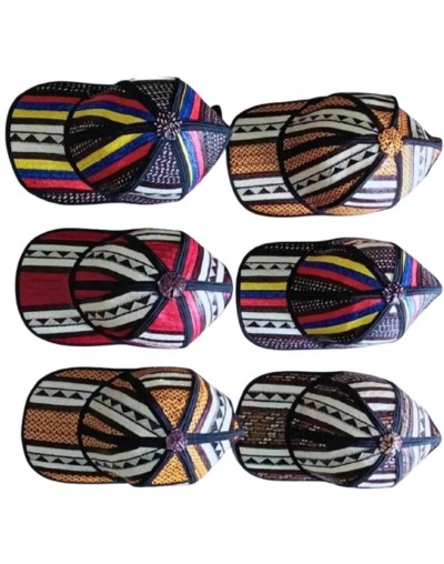 Gorras tejidas en la fibra de la caña flecha