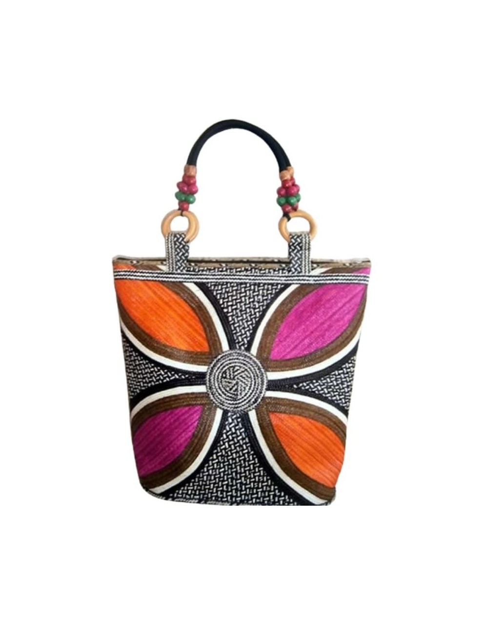 Bolso Valde de color tejido en la fibra de la caña flecha