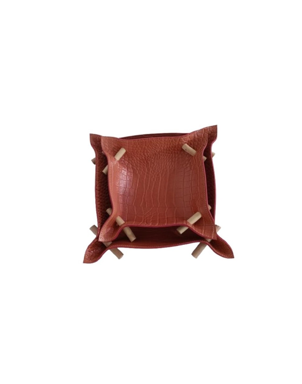 Kit de 2 BandejaS Artesanales doble faz de Cuero: Elegancia y Versatilidad Sostenible