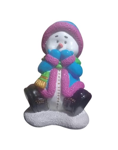 muñeco de nieve asombrado