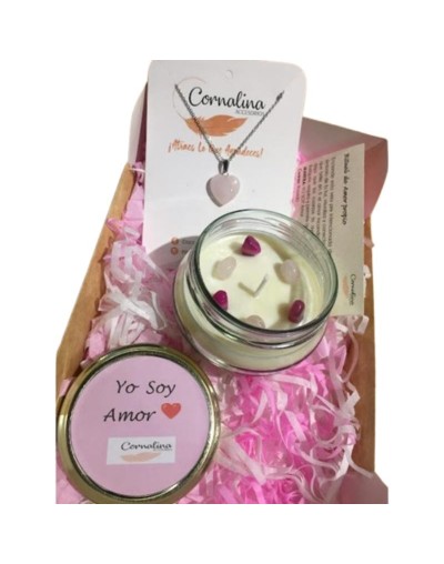 Kit de vela aromatizada con Cuarzos 