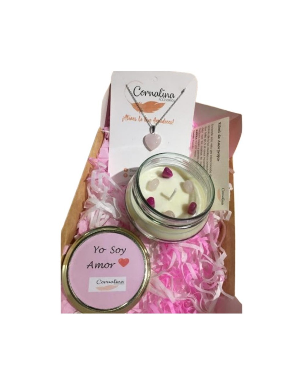 Kit de vela aromatizada con Cuarzos 
