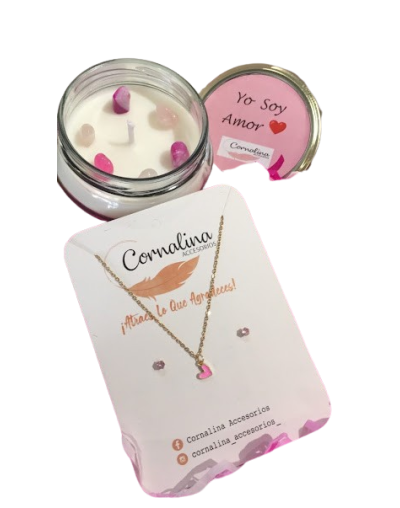 Kit de vela aromatizada con Cuarzos 
