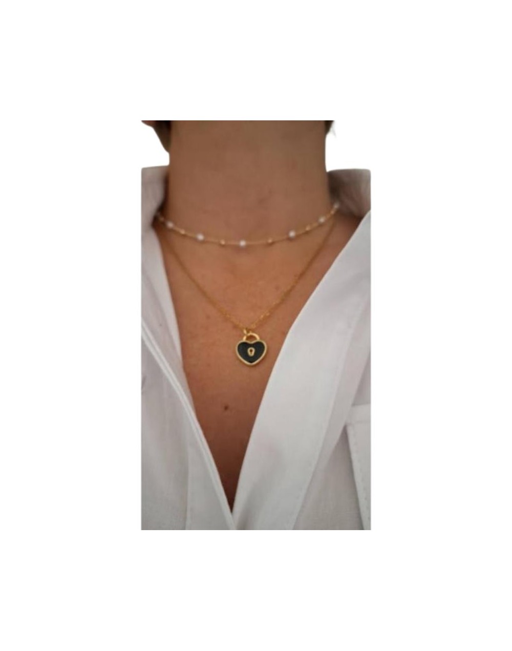 Set de cadena dorada