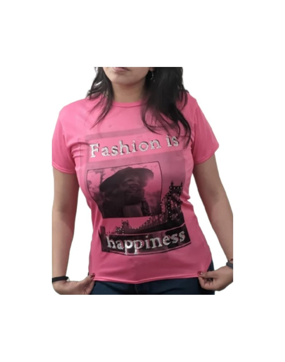 Camiseta  personalizada  Fashion is Happiness