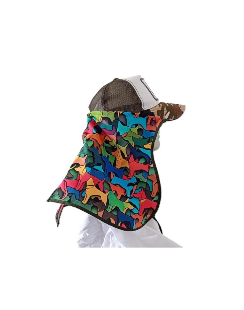 Capa facial accesoria para gorra, cubierta de protección solar para mejillas, orejas y cuello, UPF 50