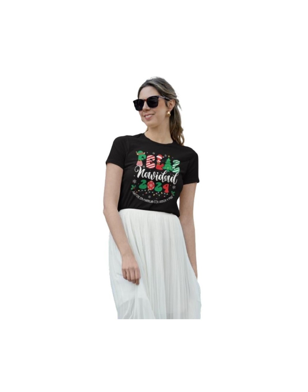 Camiseta navideña para dama