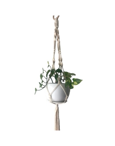 Porta macetas en macrame