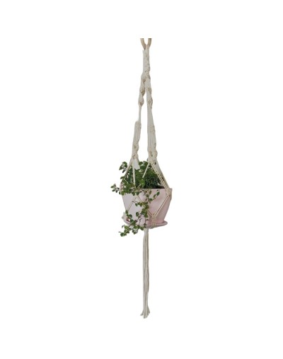 Porta macetas en macrame