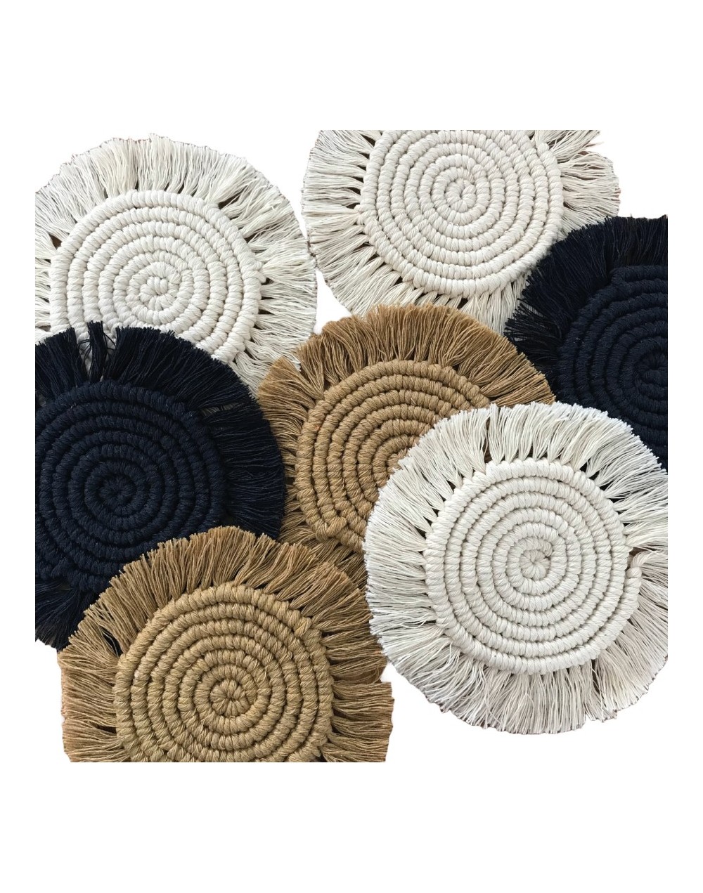 Portavasos SOL en macrame