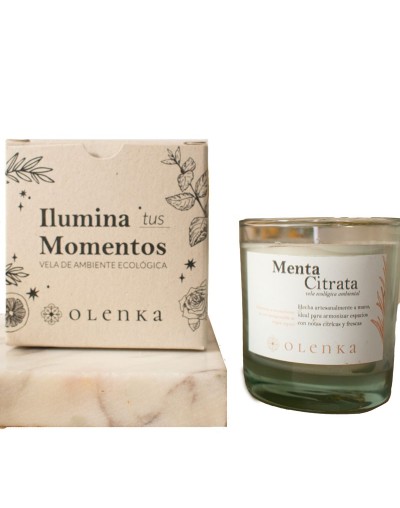 Vela de ambiente ecológica Menta Citrata