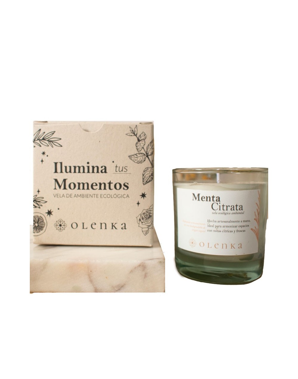 Vela de ambiente ecológica Menta Citrata