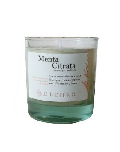 Vela de ambiente ecológica Menta Citrata