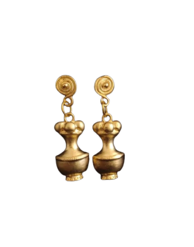 Aretes colgante Poporo precolombino