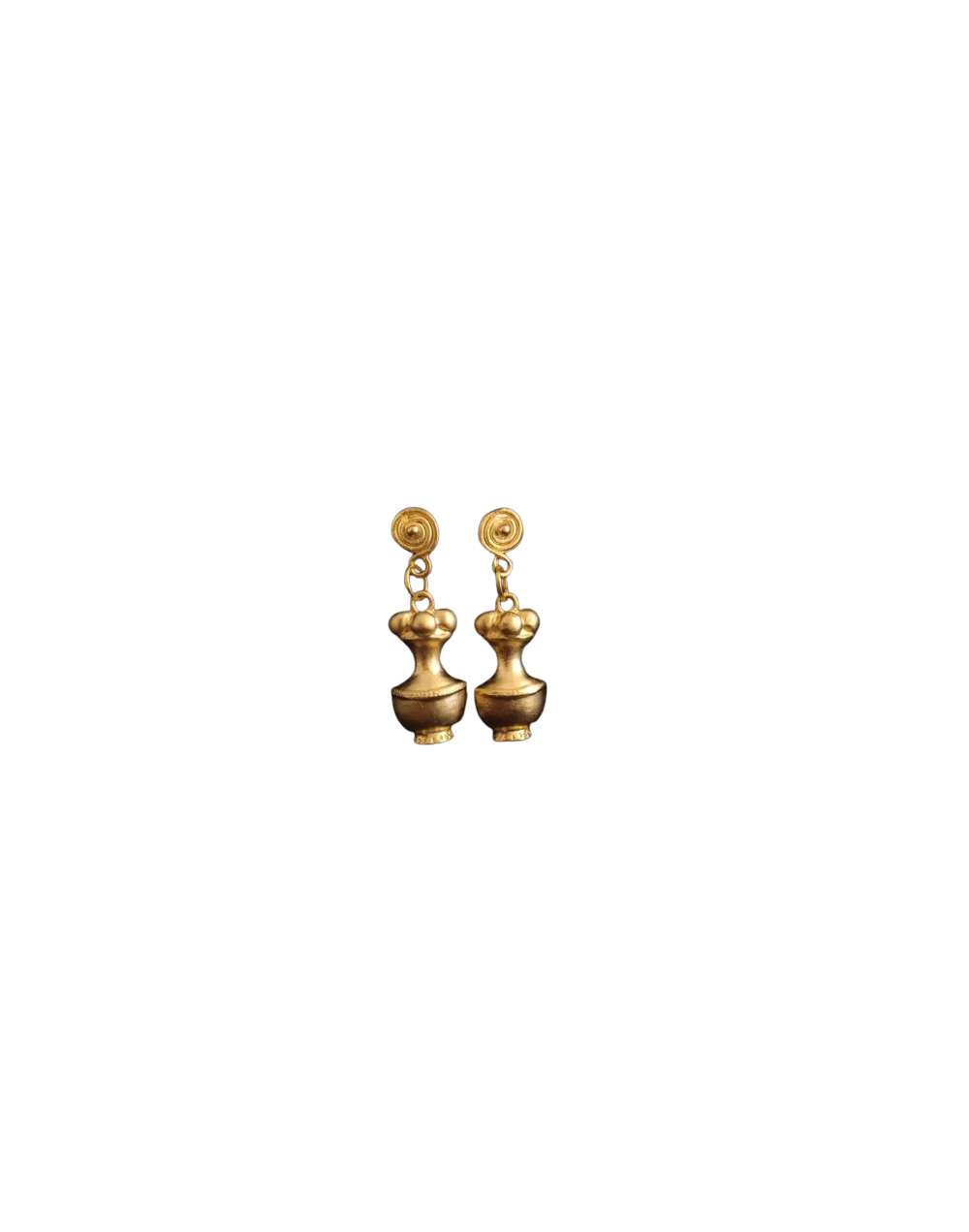 Aretes colgante Poporo precolombino