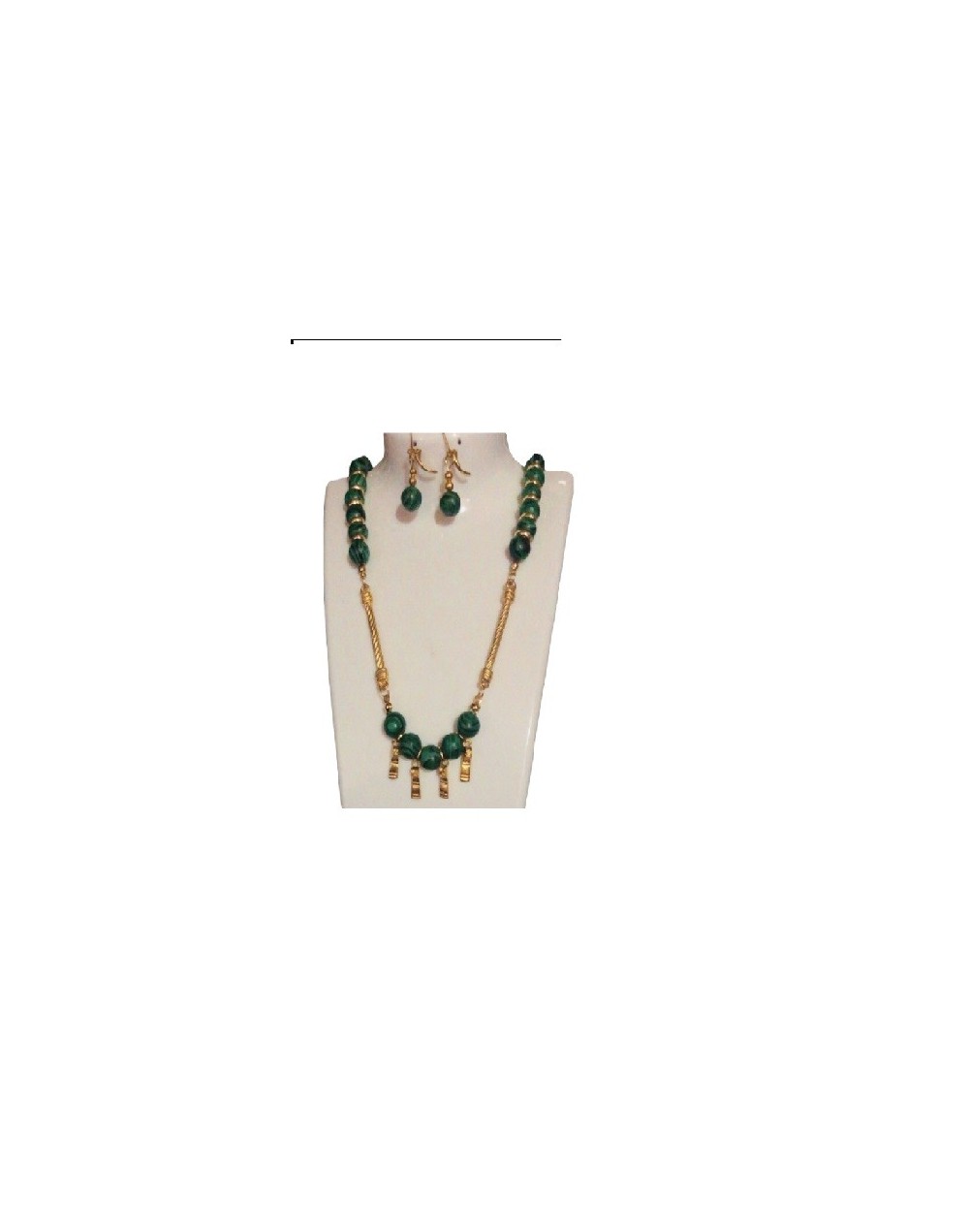 Juego collar y aretes precolombino